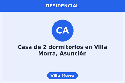 Casa de 2 dormitorios en Villa Morra, Asunción