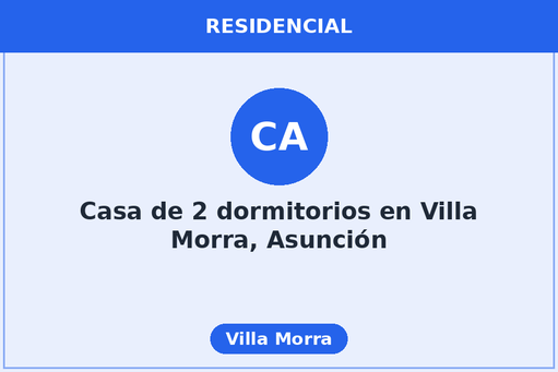 Casa de 2 dormitorios en Villa Morra, Asunción