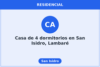 Casa de 4 dormitorios en San Isidro, Lambaré