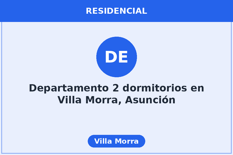 Departamento 2 dormitorios en Villa Morra, Asunción