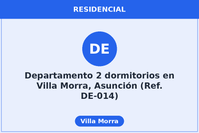 Departamento 2 dormitorios en Villa Morra, Asunción (Ref. DE-014)