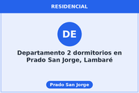 Departamento 2 dormitorios en Prado San Jorge, Lambaré