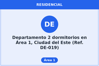 Departamento 2 dormitorios en Área 1, Ciudad del Este (Ref. DE-019)