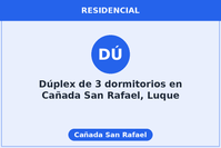 Dúplex de 3 dormitorios en Cañada San Rafael, Luque