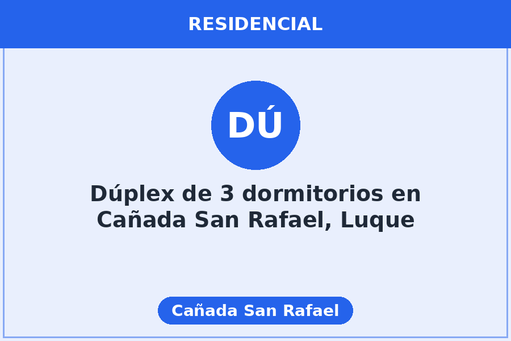 Dúplex de 3 dormitorios en Cañada San Rafael, Luque