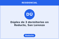 Dúplex de 3 dormitorios en Reducto, San Lorenzo