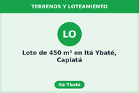 Lote de 450 m² en Itá Ybaté, Capiatá