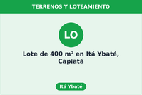Lote de 400 m² en Itá Ybaté, Capiatá