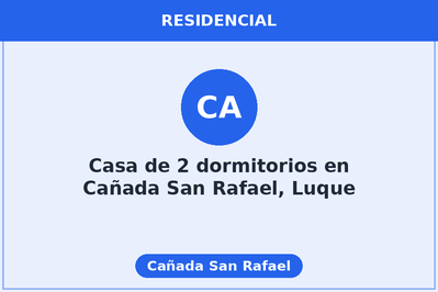 Casa de 2 dormitorios en Cañada San Rafael, Luque