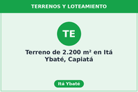 Terreno de 2.200 m² en Itá Ybaté, Capiatá