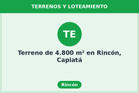Terreno de 4.800 m² en Rincón, Capiatá