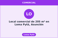 Local comercial de 205 m² en Loma Pytã, Asunción