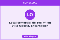 Local comercial de 195 m² en Villa Alegría, Encarnación