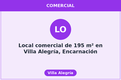 Local comercial de 195 m² en Villa Alegría, Encarnación