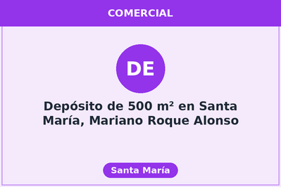 Depósito de 500 m² en Santa María, Mariano Roque Alonso