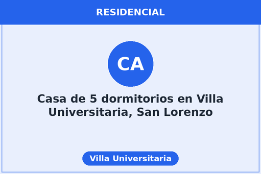 Casa de 5 dormitorios en Villa Universitaria, San Lorenzo