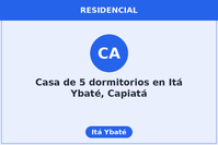 Casa de 5 dormitorios en Itá Ybaté, Capiatá